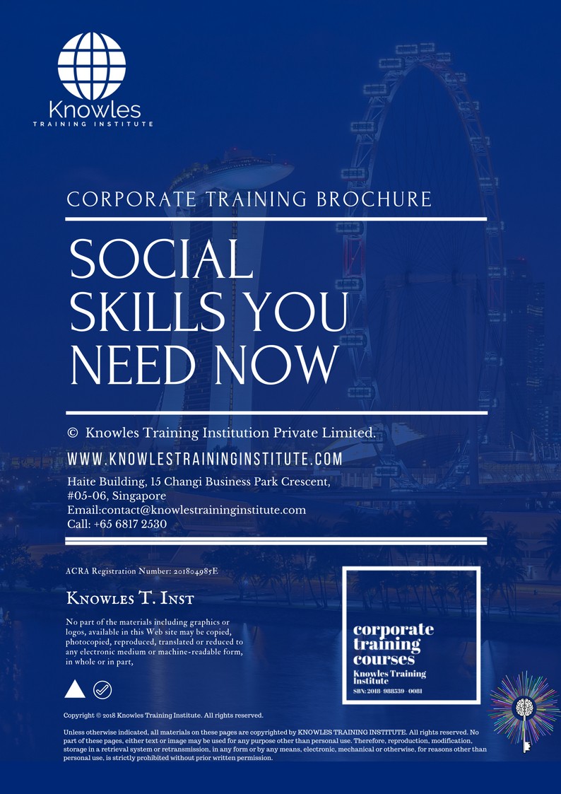 Social Skills You Need Now Training Course in Sweden Brochure