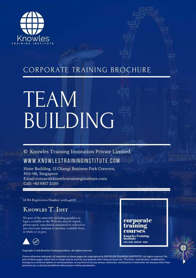 Team Building Training Course in Sweden Brochure