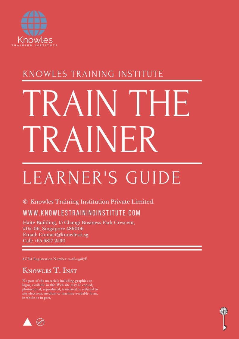 Train The Trainer Program Course in Sweden Learner’s guide