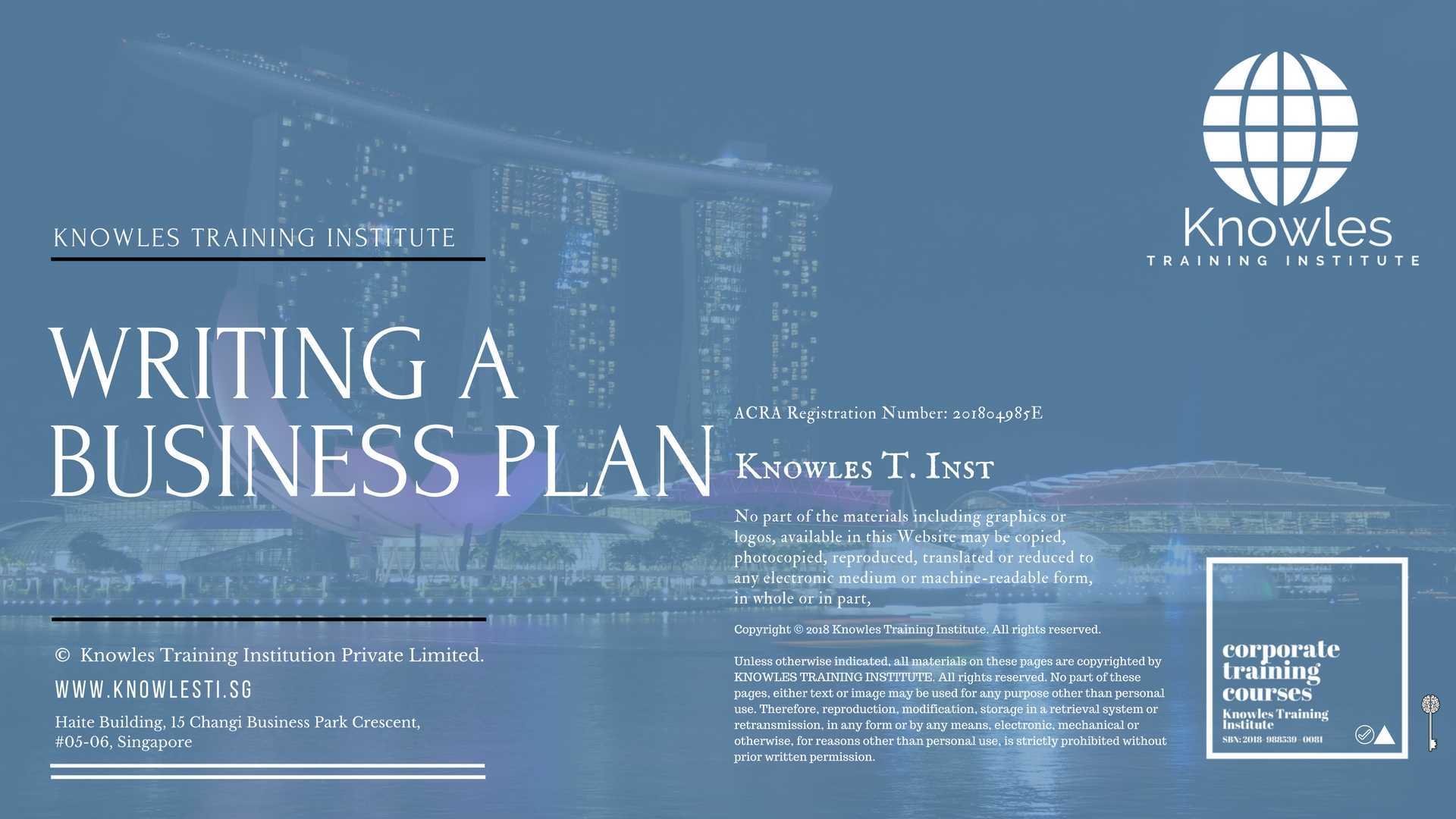 Writing A Business Plan Training Course in Sweden